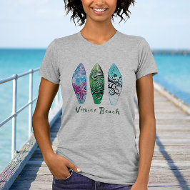 Venice Beach California Surfboard T Shirt