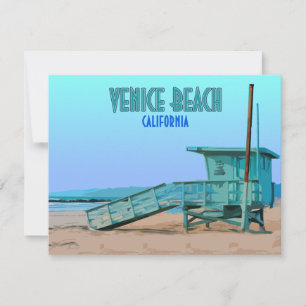 Venice Beach California Vintage - platta kort