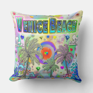 Venice Beach Deep Dream Pillow Kudde