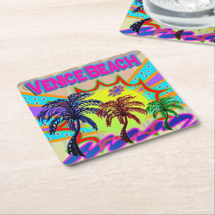 Venice Beach EExternal Underlägg Papper Kvadrat