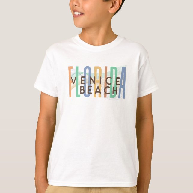 Venice Beach Florida (Sand Vågar) T Shirt (Framsida)