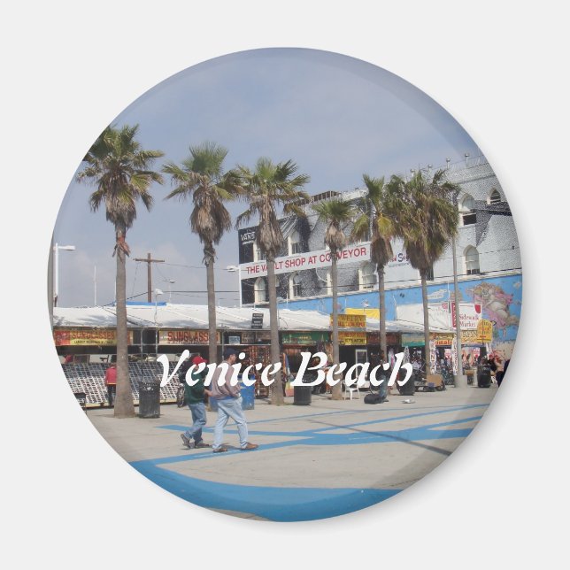 Venice Beach, Kalifornien Magnet (Framsidan)