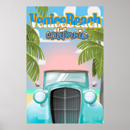 Venice Beach kalifornien vintage affisch. Poster