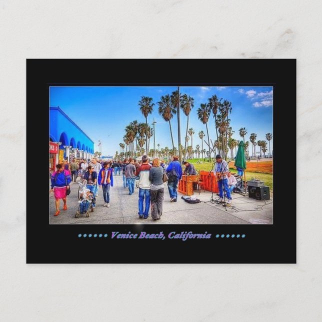 Venice Beach, Kalifornien Vykort (Framsida)