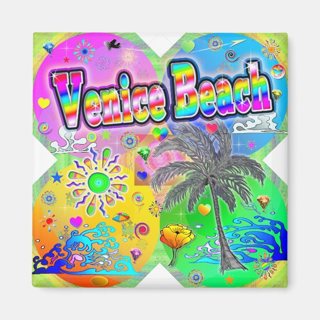Venice Beach Quadro Seasons Magnet (Framsidan)