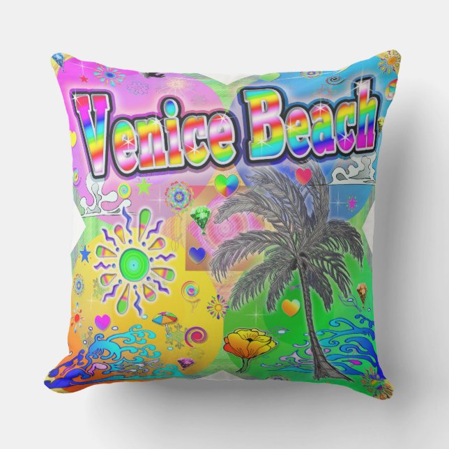 Venice Beach Quadro Seasons Pillow Kudde (Framsida)