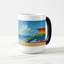 Venice Beach Rainbow Lifeguard Stat Magisk Mugg