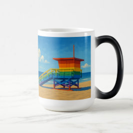 Venice Beach Rainbow Lifeguard Stat Magisk Mugg