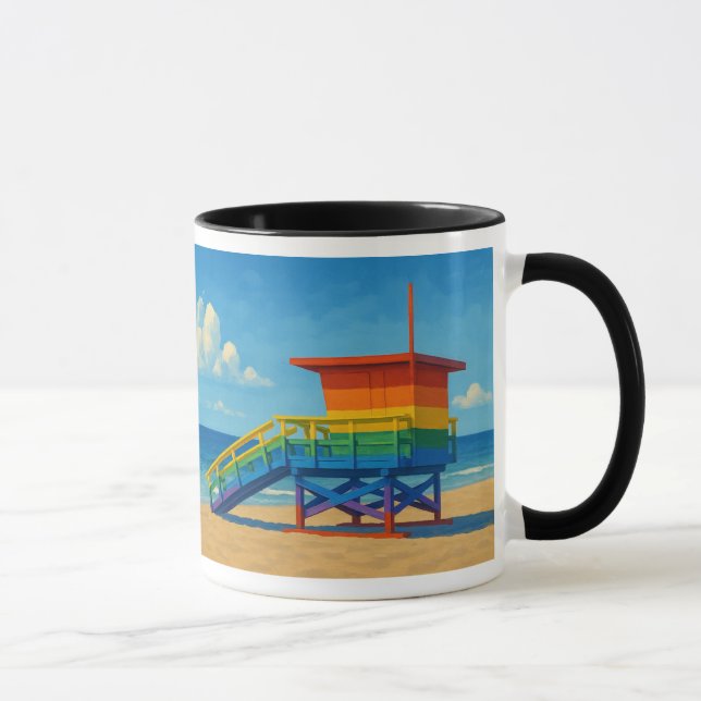 Venice Beach Rainbow Lifeguard Stat Mugg (Höger)