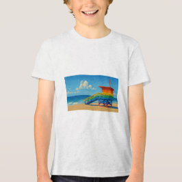 Venice Beach Rainbow Lifeguard Stat T Shirt