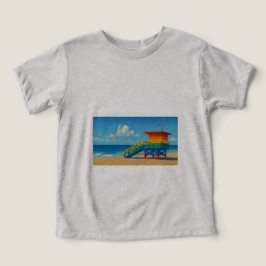 Venice Beach Rainbow Lifeguard Stat T Shirt