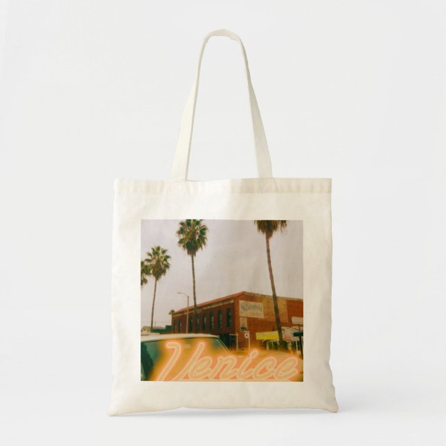Venice Beach Retro Print Tygkasse (Framsidan)