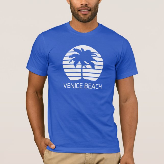 Venice Beach Retro Tee Shirt (Framsida)