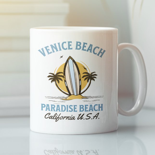 Venice Beach Skyline – LA Coastal Paradise Kaffemugg (Skapare uppladdad)