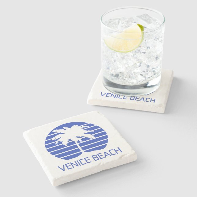 Venice Beach Solnedgång (Kalifornien)  Stenunderlägg (Sidan)