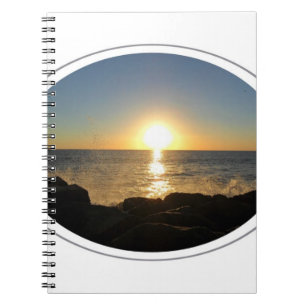 Venice Beach Sunset Anteckningsbok Med Spiral