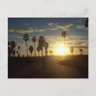 Venice Beach Sunset, CA Vykort