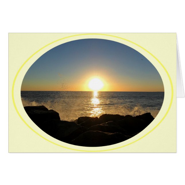 Venice Beach Sunset Hälsningskort (Framsidan Horizontal)