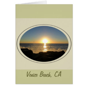 Venice Beach Sunset Hälsningskort