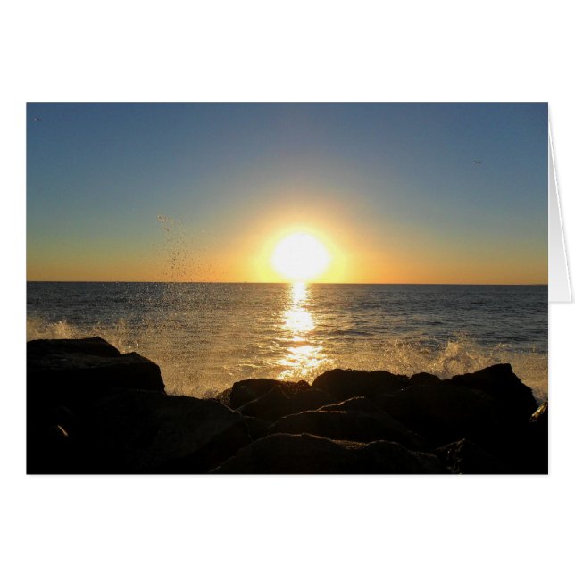 Venice Beach Sunset Hälsningskort (Framsidan Horizontal)