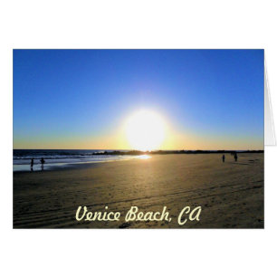 Venice Beach Sunset Hälsningskort