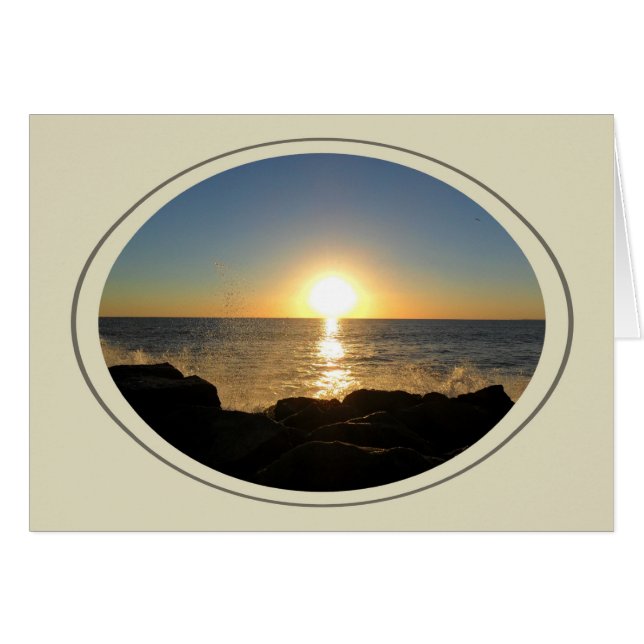 Venice Beach Sunset Hälsningskort (Framsidan Horizontal)