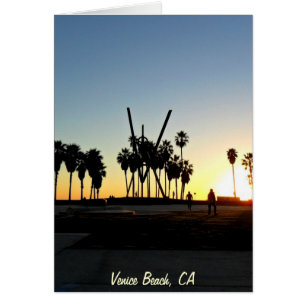 Venice Beach Sunset Hälsningskort
