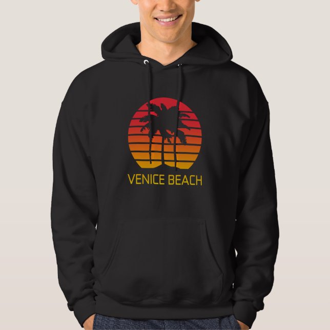 Venice Beach Sunset (Kalifornien) Hoodie (Framsida)