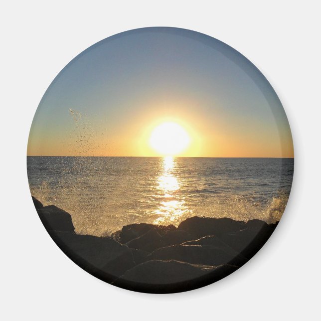 Venice Beach Sunset Magnet (Framsidan)