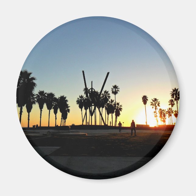 Venice Beach Sunset Magnet (Framsidan)