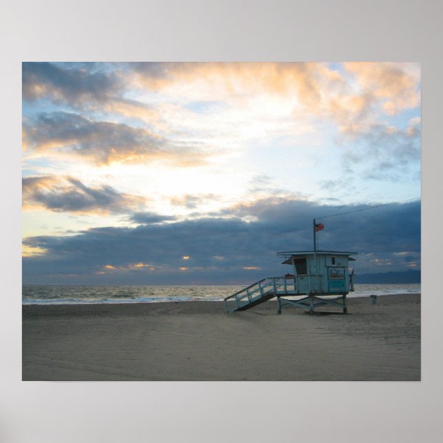 Venice Beach sunset Poster (Framsidan)