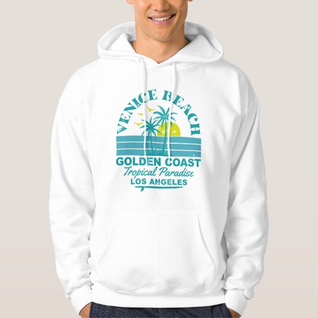 Venice Beach Sunset - Tropical Paradise Hoodie (Framsida)