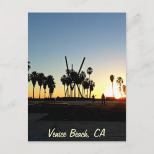 Venice Beach Sunset Vykort