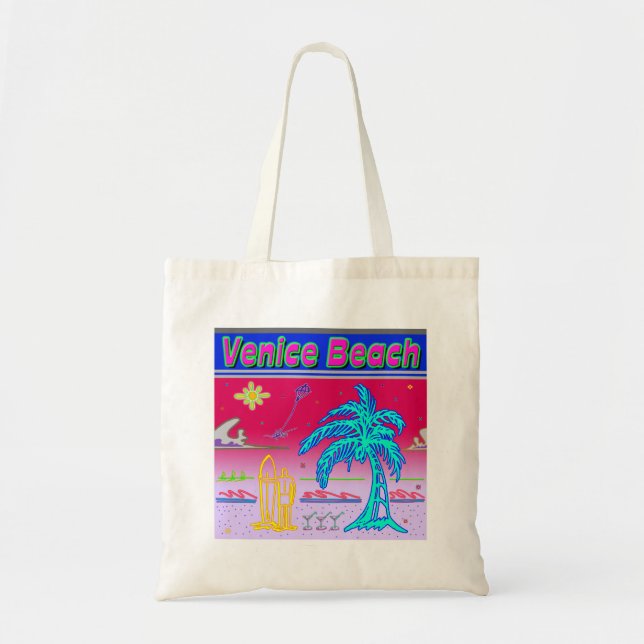 "Venice Beach" Surfarväska Tygkasse (Framsidan)