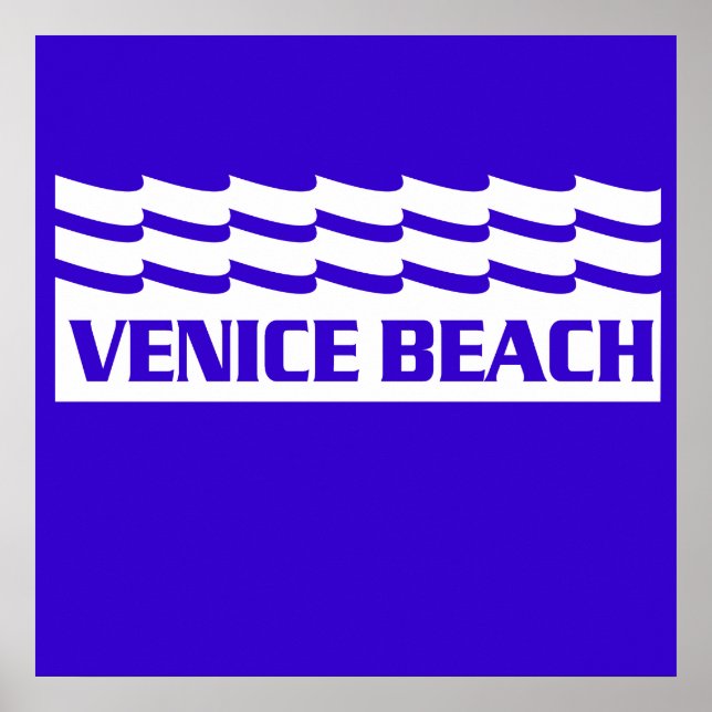 Venice Beach Vågar Poster (Framsidan)