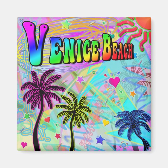 Venice Beach Vivid Romantik Magnet (Framsidan)