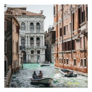 Venice Boat Canal Fototryck