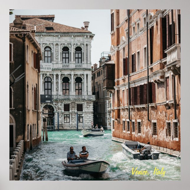 Venice Boat Canal Poster (Framsidan)