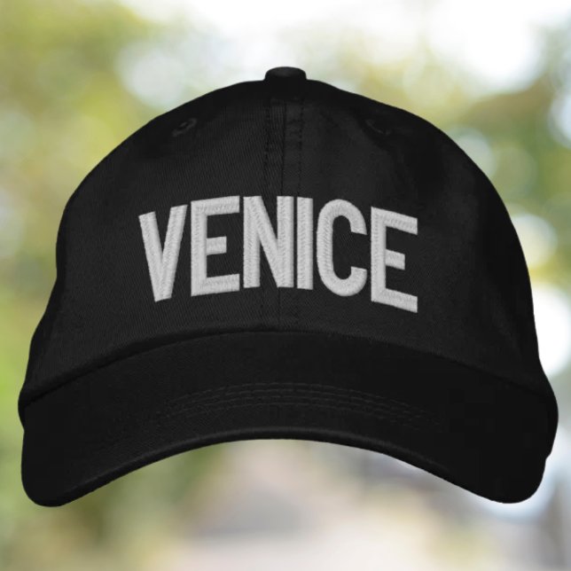 Venice Broderad Hatt Keps (Venice embroidered hat - Italian heritage travel lover gift)