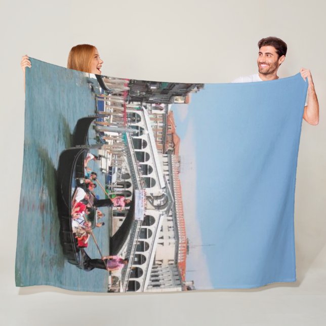 Venice Canal Fleece Blanket (På plats)