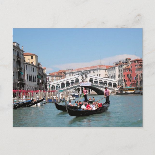 Venice Canal Postcard Vykort (Framsida)