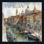 Venice Canal Travel - vacker vattenfärg Poster<br><div class="desc">Denna poster representerar verkligen Venedigs magiska vision - kanalernas mystik och bakgrunden till dem. Njut av den vackra poster för dig själv eller som gåva. Om du har frågor kan du skicka en chatta eller ett e-postmeddelande till charmdesignstudio@rcn.com så hjälper vi dig gärna.</div>