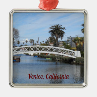 Venice Canals, Kalifornien Julgransprydnad Metall