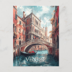 Venice Canals Travel Vykort