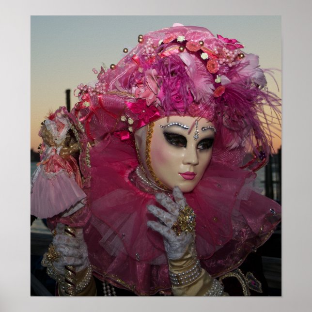 Venice Carnival Masks Poster (Framsidan)