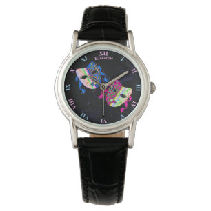 Venice Carnival Traditional Colorful Masks Tecknin Armbandsur