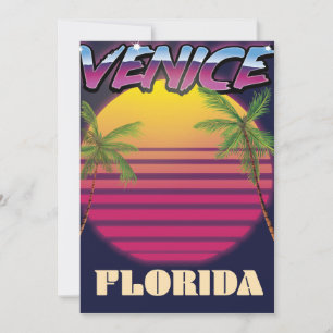 Venice Florida retro-semester poster