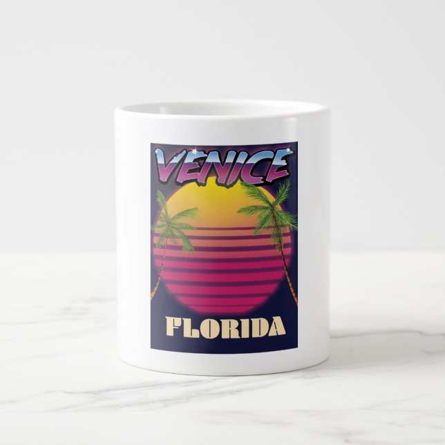Venice Florida retro-semester poster Jumbo Mugg (Framsidan)