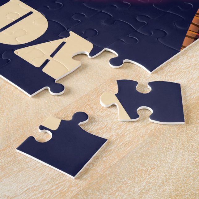 Venice Florida retro-semester poster Pussel (Sidan)