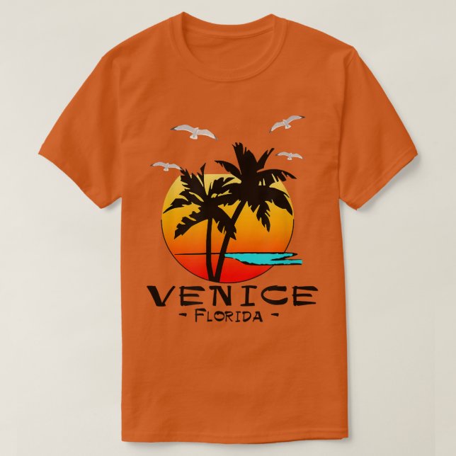 VENICE FLORIDA TROPICAL DESTINATION BEACH T-Shirt (Design framsida)